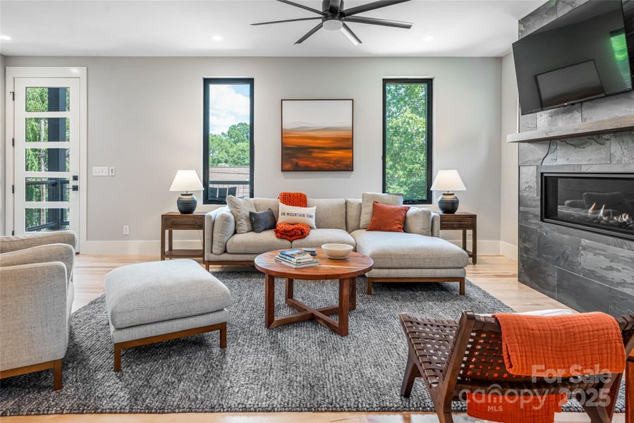 Furnished interior view inside a new home in , Asheville (Image 24).