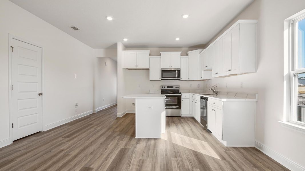 Representative furnished interior of a home built from the Oakley by D.R. Horton in Holley Grove at Peach Creek, Santa Rosa Beach (Image 6). Representative furnished interior of a home built from the Oakley by D.R. Horton in Holley Grove at Peach Creek, Santa Rosa Beach (Image 6).