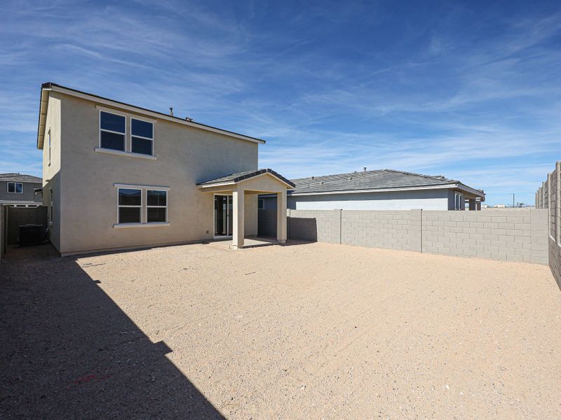 A building with a garage.