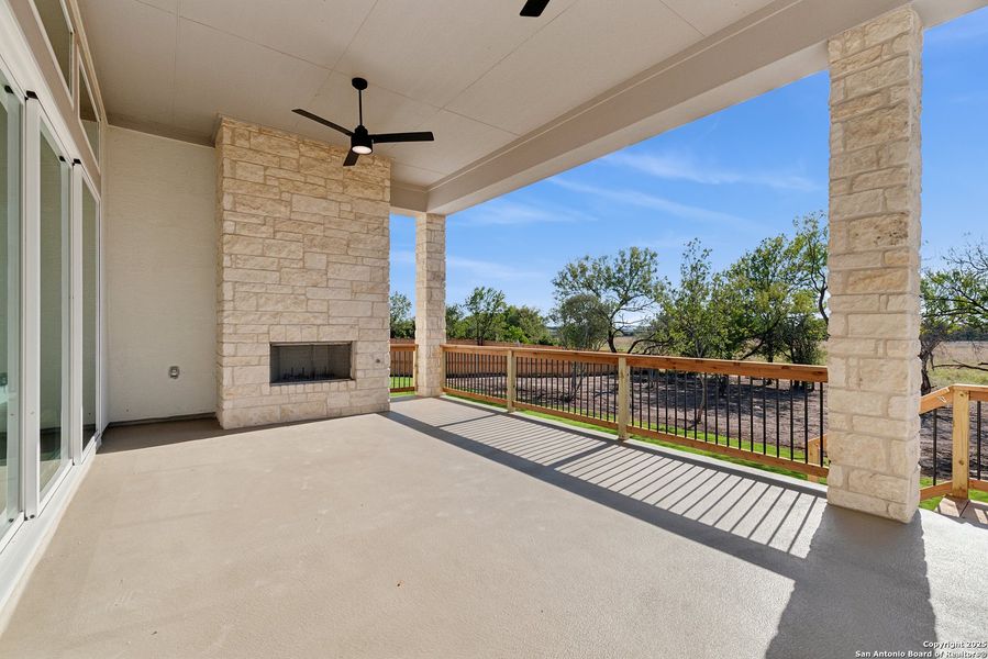 Exterior details and patio area of a home in Megans Landing – Half-Acre Homesites, Castroville (Image 16).