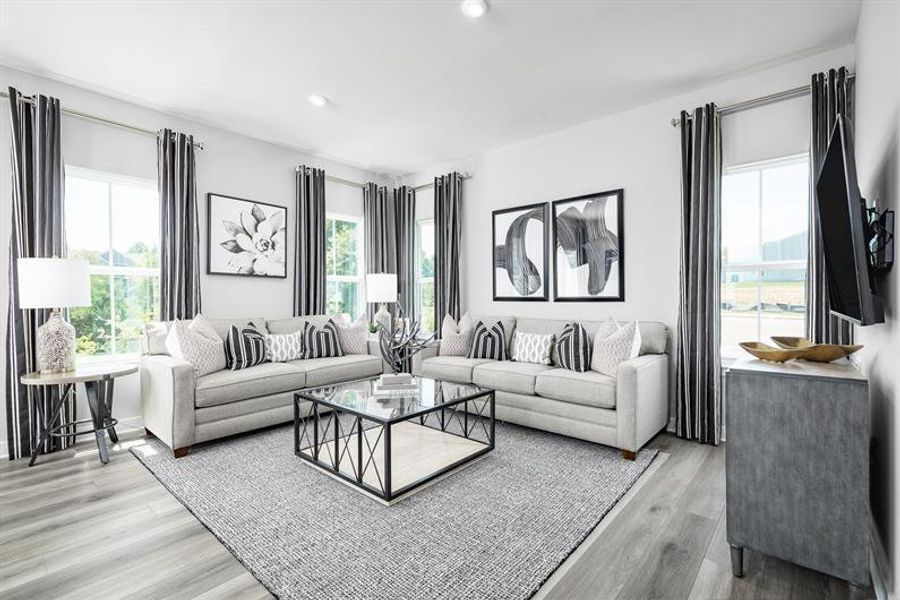 Representative furnished interior of a home built from the Roxbury by Ryan Homes in Cannon Run, Concord (Image 9).