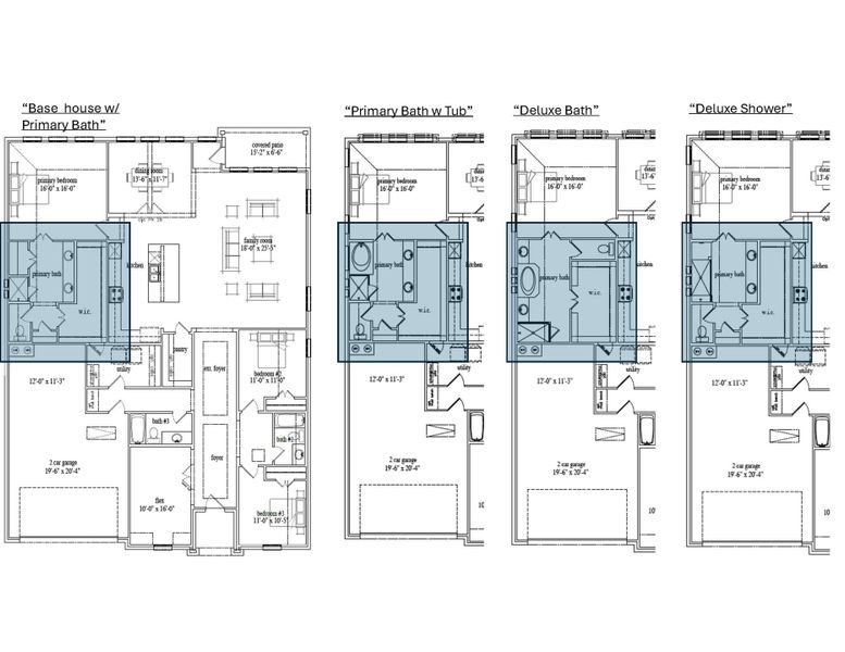 2D floor plan layout for the Richmond by John Houston Homes in BridgeWater - Phase 1, Midlothian, TX (Image 5).