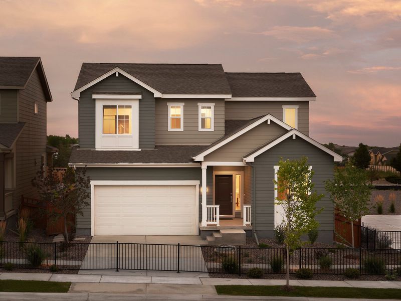 Representative exterior photo of a completed home built from the Artisan 3 by Brookfield Residential in Artisan at Brighton Crossings, Brighton, CO (Image 16). Representative exterior photo of a completed home built from the Artisan 3 by Brookfield Residential in Artisan at Brighton Crossings, Brighton, CO (Image 16).