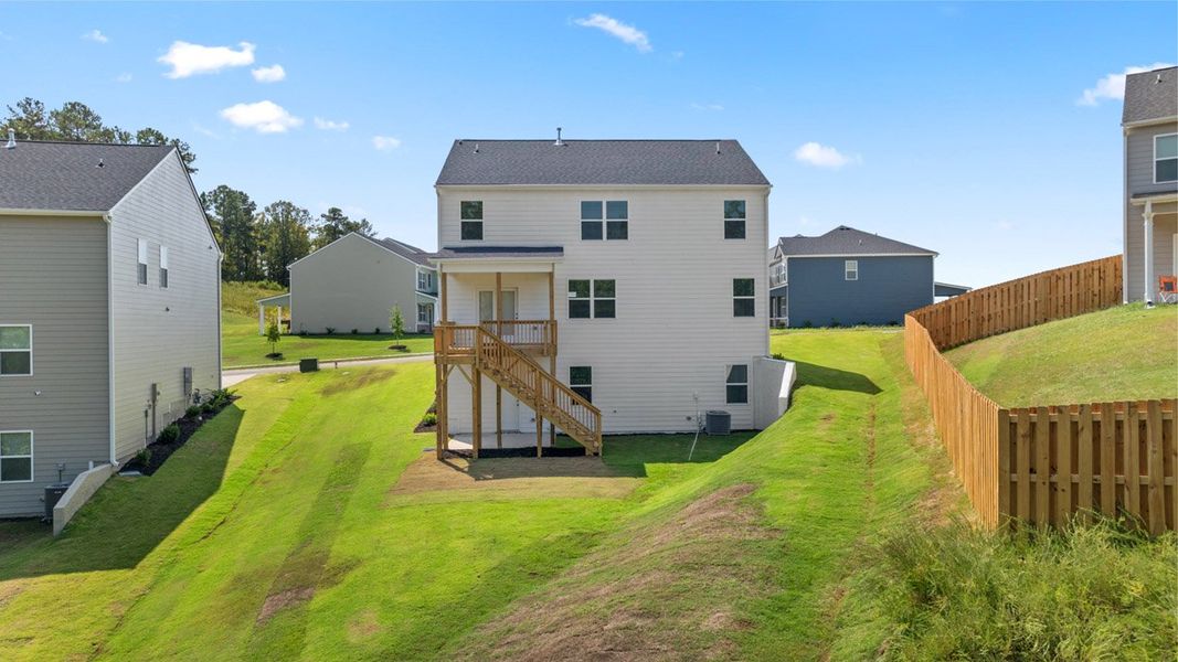 Exterior details and patio area of a home in Southwind Village, Evans (Image 27). Exterior details and patio area of a home in Southwind Village, Evans (Image 27).