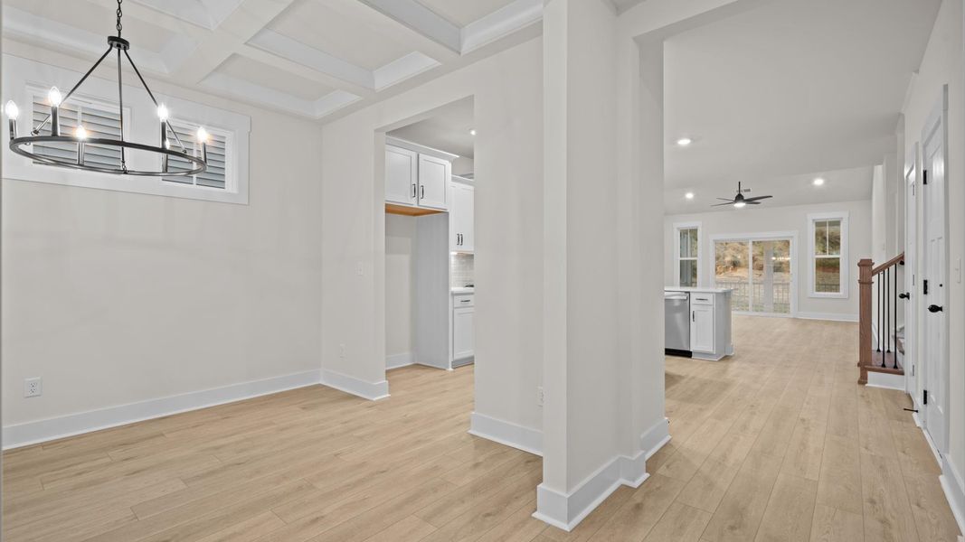Furnished interior view inside a new home in Fox Hollow, Spartanburg (Image 5). Furnished interior view inside a new home in Fox Hollow, Spartanburg (Image 5).
