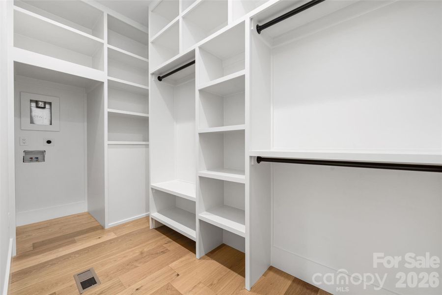 Primary closet.