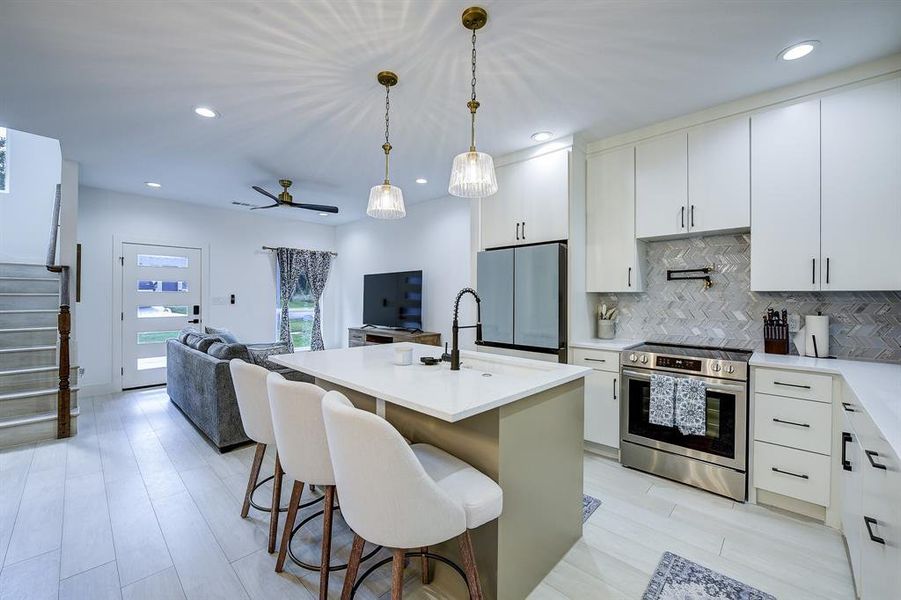 Furnished interior view inside a new home in , Granbury (Image 8). Furnished interior view inside a new home in , Granbury (Image 8).