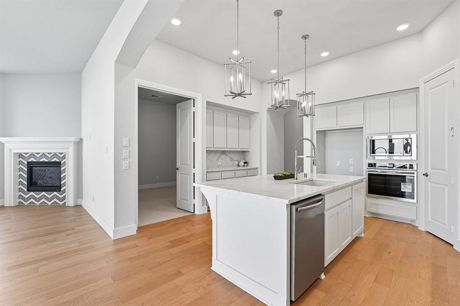 Furnished interior view inside a new home in Trinity Falls, McKinney (Image 6). Furnished interior view inside a new home in Trinity Falls, McKinney (Image 6).