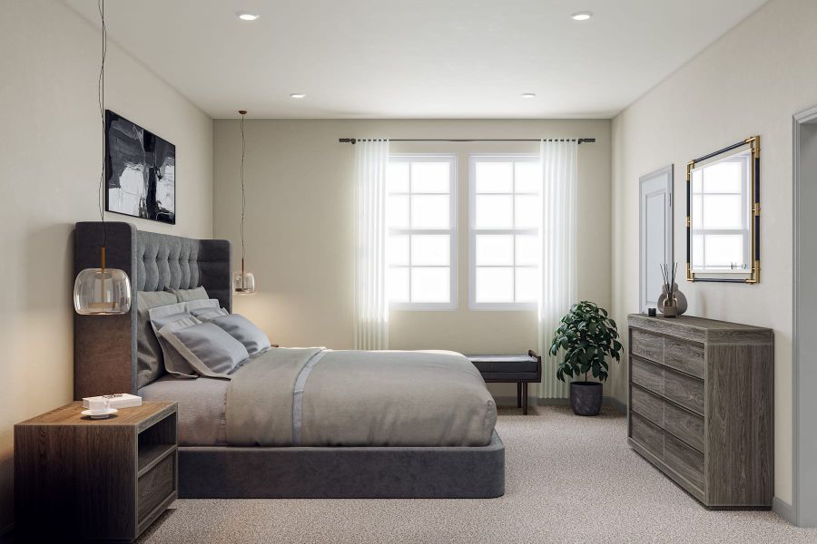 Representative furnished interior of a home built from the M by Tri Pointe Homes in Candelas Townhomes, Arvada (Image 19).