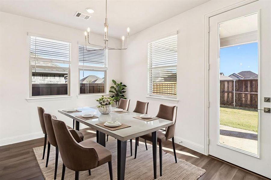 Furnished interior view inside a new home in Ashford Park - Texana Series, Corinth (Image 7). Furnished interior view inside a new home in Ashford Park - Texana Series, Corinth (Image 7).