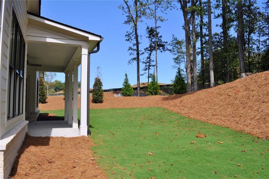 Exterior details and patio area of a home in , Marietta (Image 2). Exterior details and patio area of a home in , Marietta (Image 2).