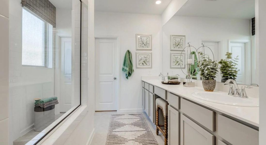 Furnished interior view inside a new home in Samara, League City (Image 6).