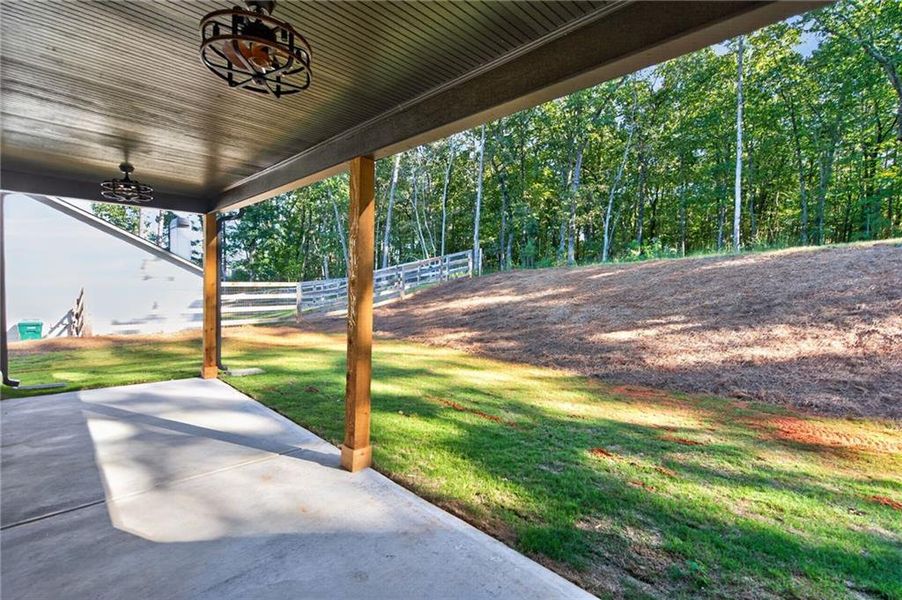 Exterior details and patio area of a home in , Dawsonville (Image 26).
