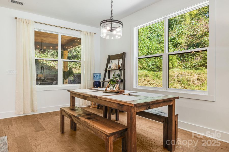 Furnished interior view inside a new home in , Asheville (Image 5). Furnished interior view inside a new home in , Asheville (Image 5).