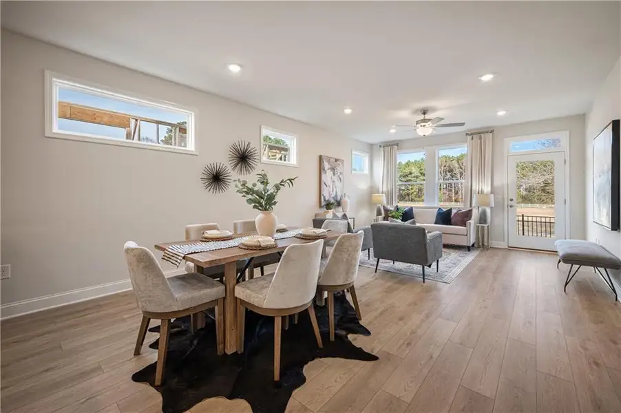 Furnished interior view inside a new home in Harmony Walk, Cartersville (Image 7).