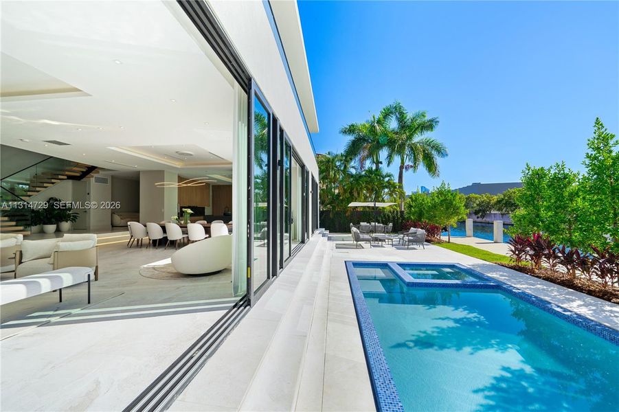 Exterior details and patio area of a home in , North Miami Beach (Image 25).
