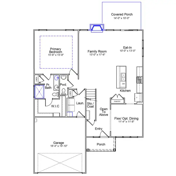 2D floor plan layout of this home in East Wynd, Hampstead, NC (Image 2). 2D floor plan layout of this home in East Wynd, Hampstead, NC (Image 2).