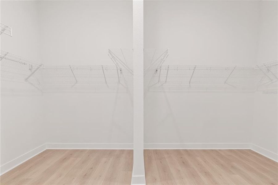 Primary Walk-In Dual Closet