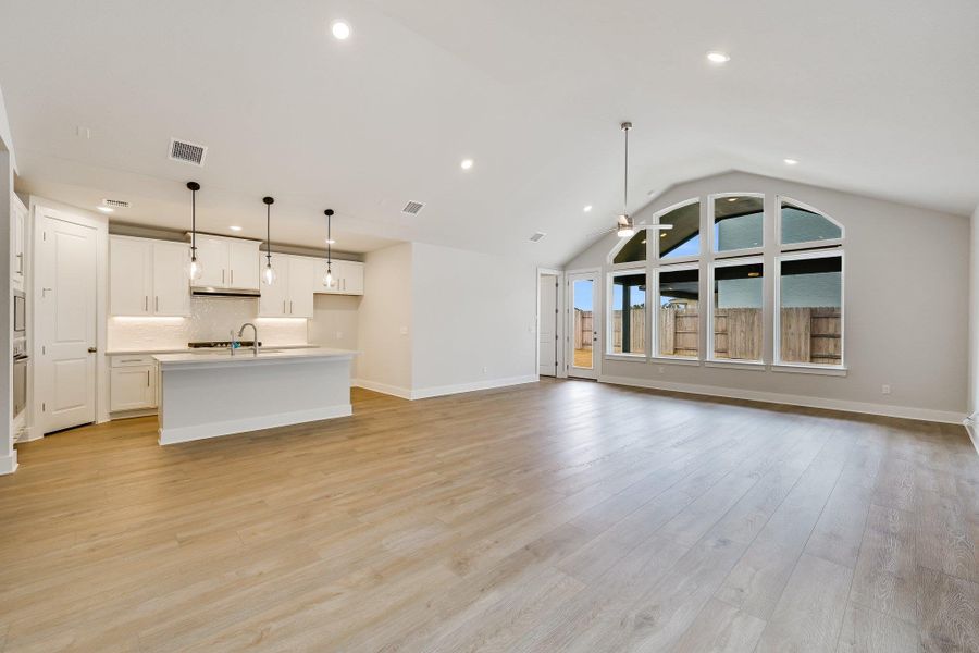 Dining Area, Family, and Kitchen