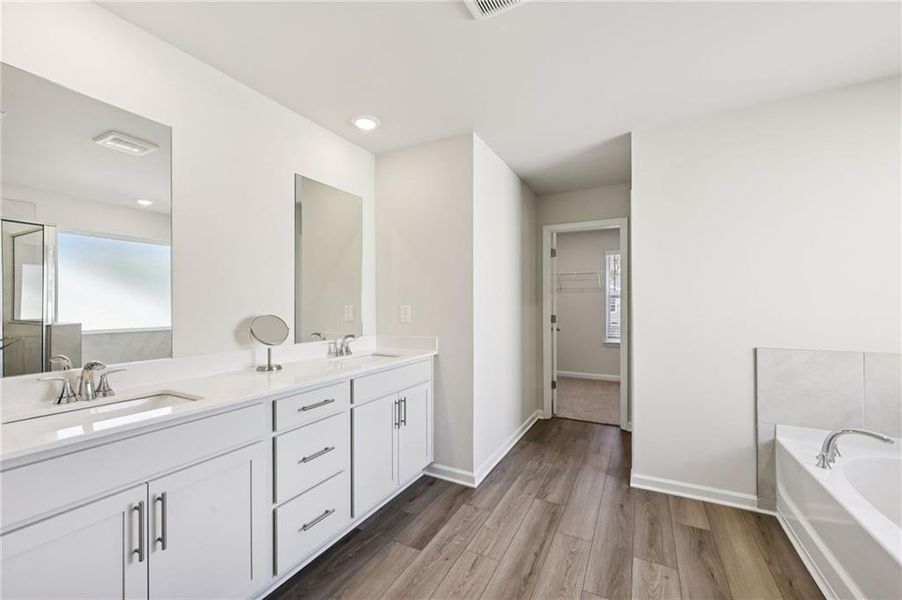 Furnished interior view inside a new home in Westmont Preserve, Powder Springs (Image 12).