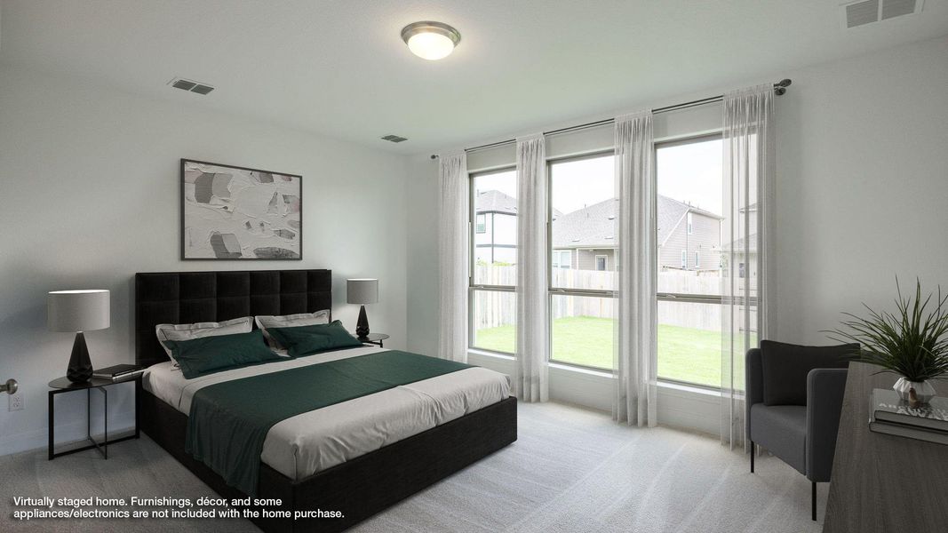 Bedroom with carpet flooring Bedroom with carpet flooring