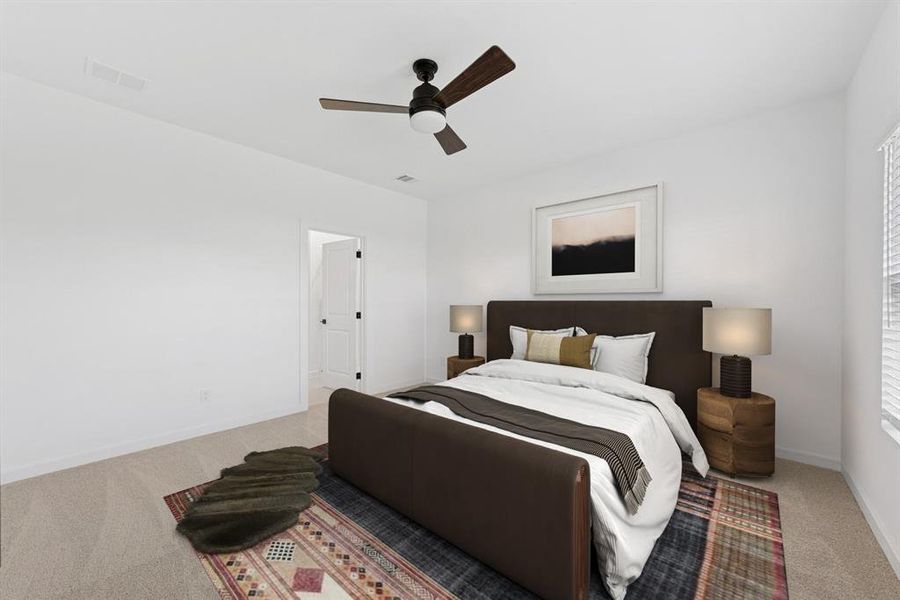 Furnished interior view inside a new home in Aspire at Noble Ridge, Howe (Image 6). Furnished interior view inside a new home in Aspire at Noble Ridge, Howe (Image 6).