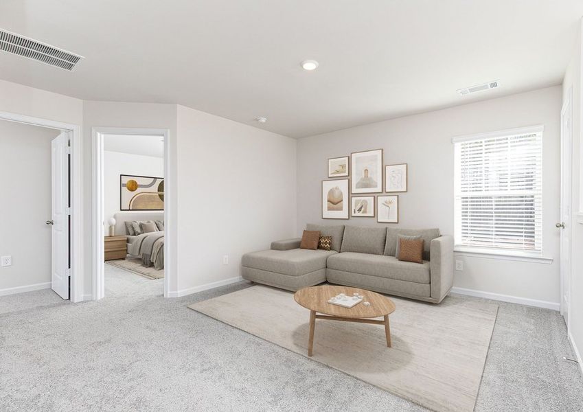 Representative furnished interior of a home built from the Avery by LGI Homes in Lake Preserve at Jackson Trail, Hoschton (Image 5).
