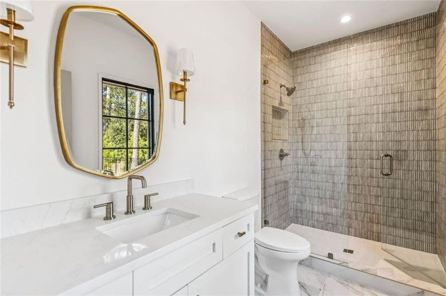 Furnished interior view inside a new home in , Atlanta (Image 12).