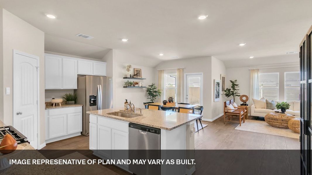 Furnished interior view inside a new home in Bar W Ranch, Leander (Image 10).
