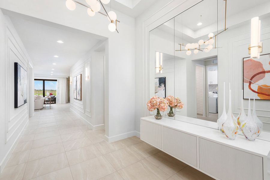 Representative furnished interior of a home built from the Sierra by GL Homes in Valencia Parc at Riverland, Port St. Lucie (Image 15).