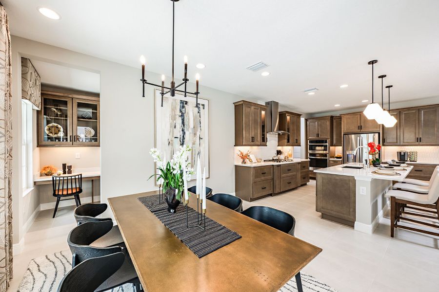 Representative furnished interior of a home built from the Pelican by Homes by WestBay in Crosswind Ranch, Parrish (Image 23).