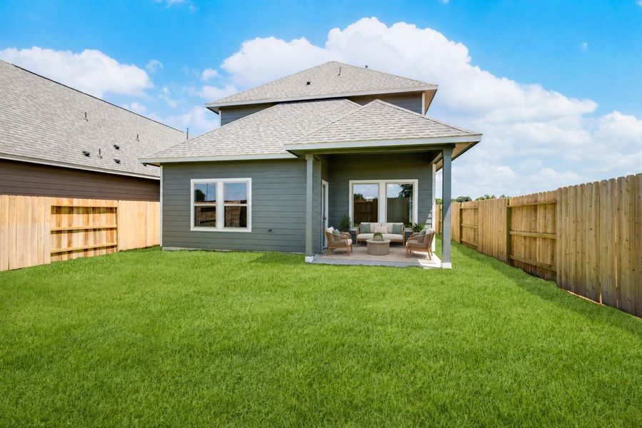 Exterior details and patio area of a home in , Waller (Image 26).