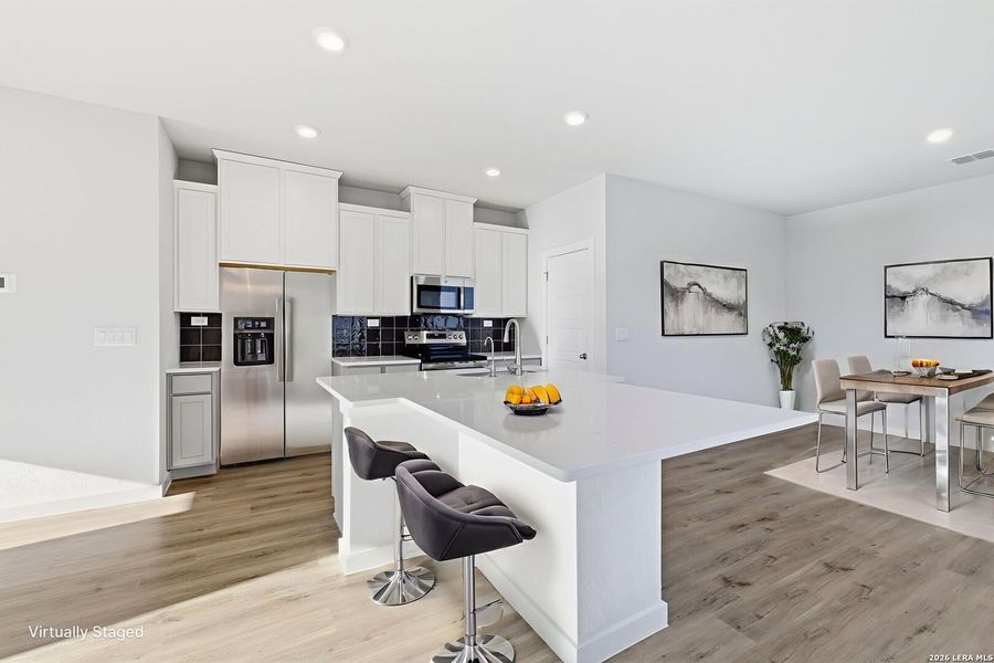 Furnished interior view inside a new home in , New Braunfels (Image 16).