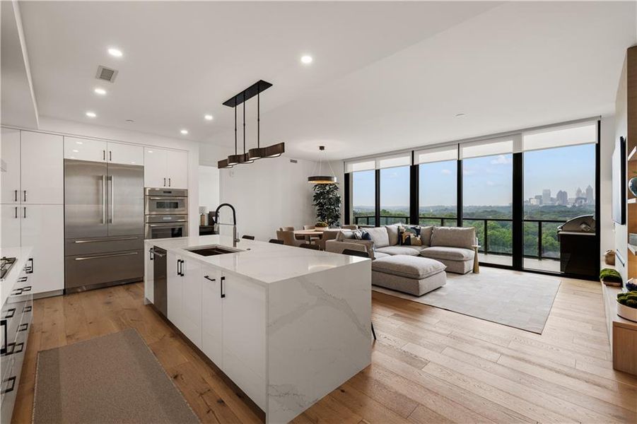 Furnished interior view inside a new home in , Atlanta (Image 38).