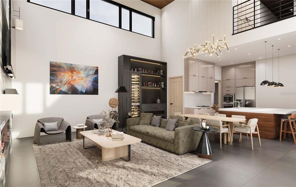 Furnished interior view inside a new home in , Tampa (Image 5).