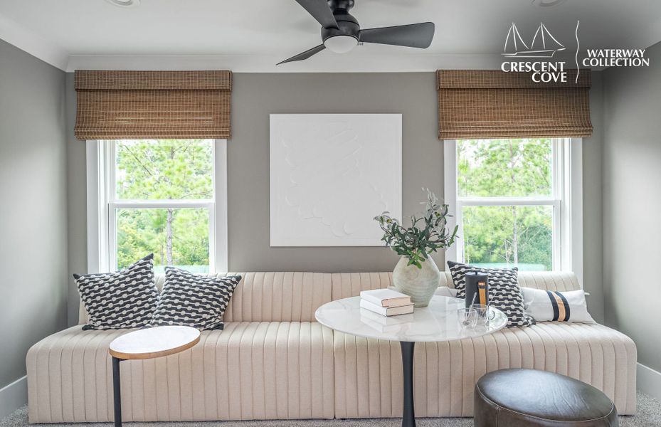 Representative furnished interior of a home built from the Woodward - Waterway Collection by Pulte Homes in Crescent Cove, Myrtle Beach (Image 18).