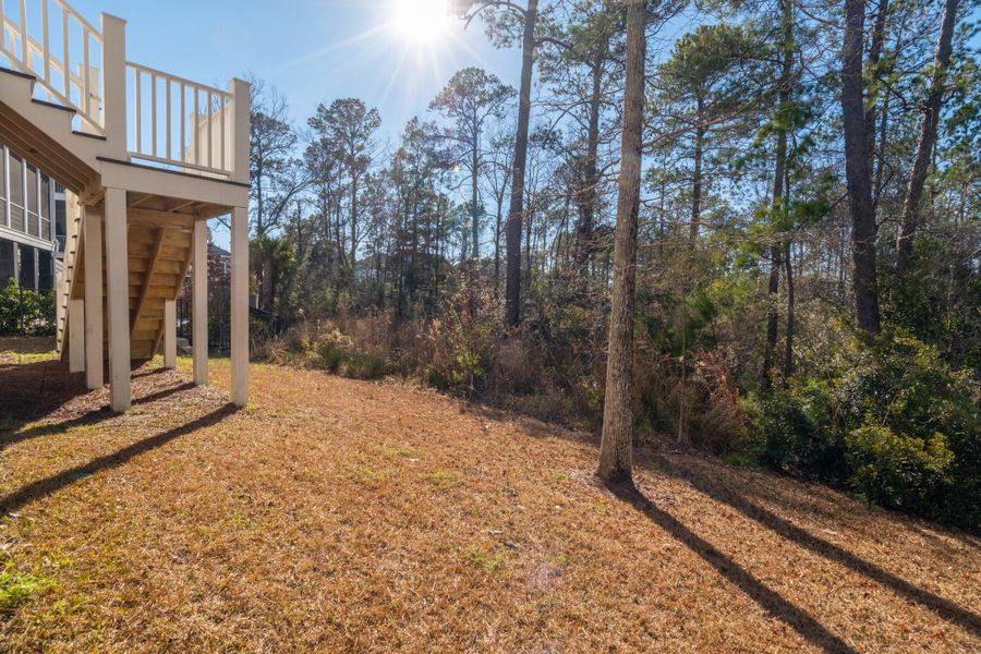 Exterior details and patio area of a home in Wando Village, Charleston (Image 31).