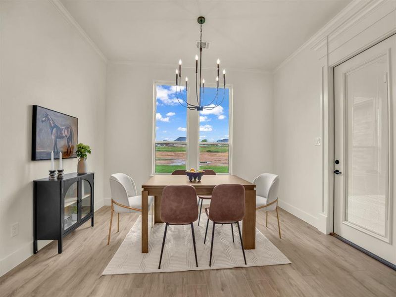 Furnished interior view inside a new home in , Decatur (Image 7).