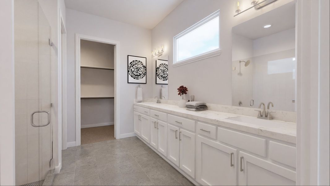 Representative furnished interior of a home built from the Hannah by New Home Co. in Winfrey Estates, Tomball (Image 14).