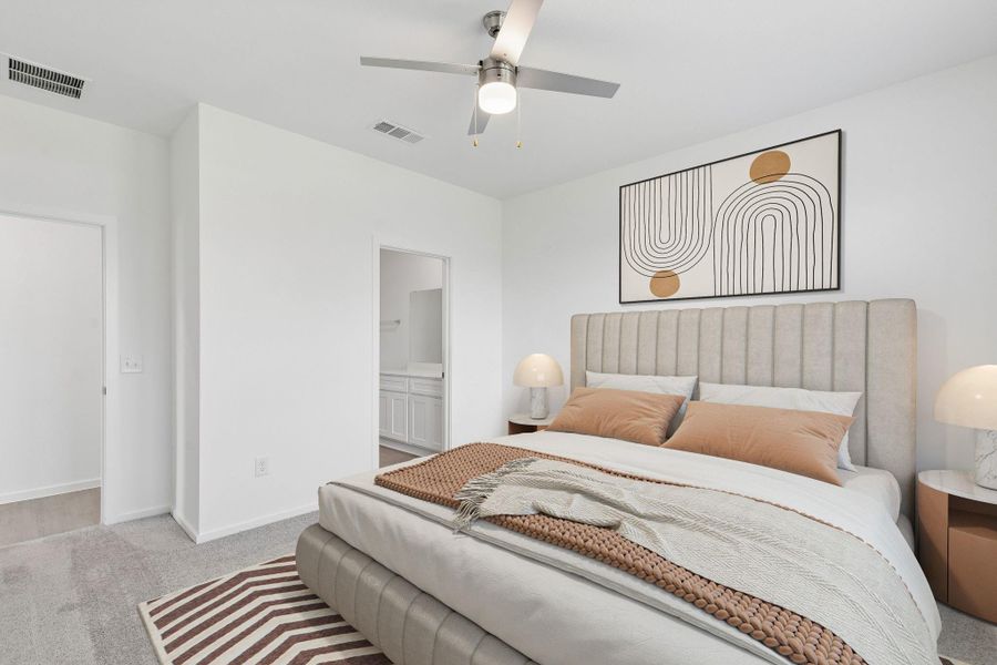 Furnished interior view inside a new home in Mavera, Conroe (Image 4).