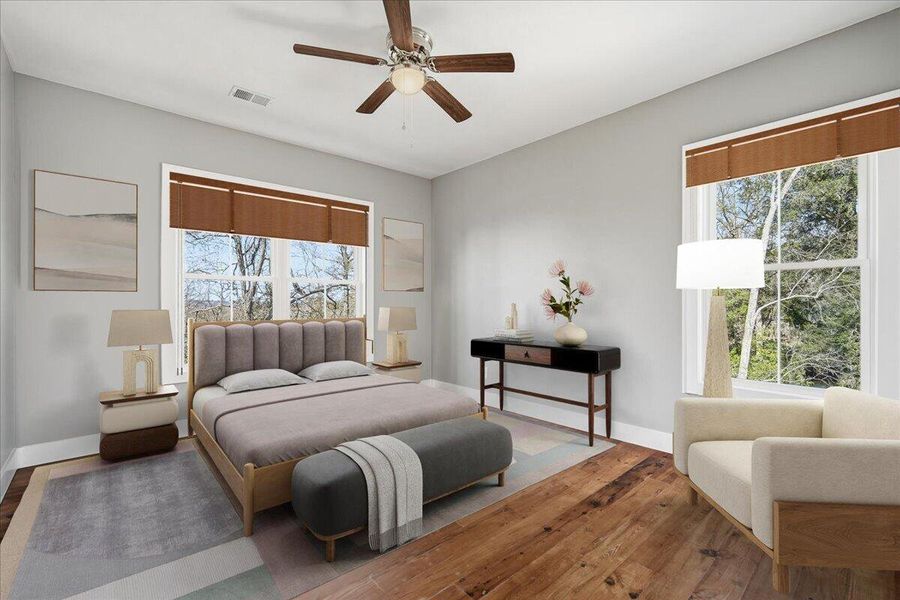 Furnished interior view inside a new home in , North Charleston (Image 36).