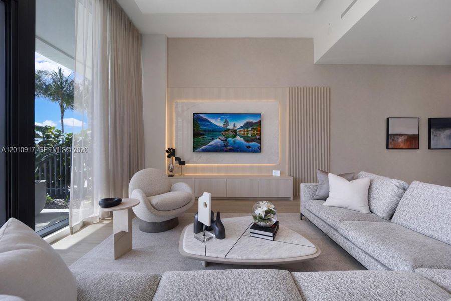 Furnished interior view inside a new home in Casamar, Pompano Beach (Image 54).