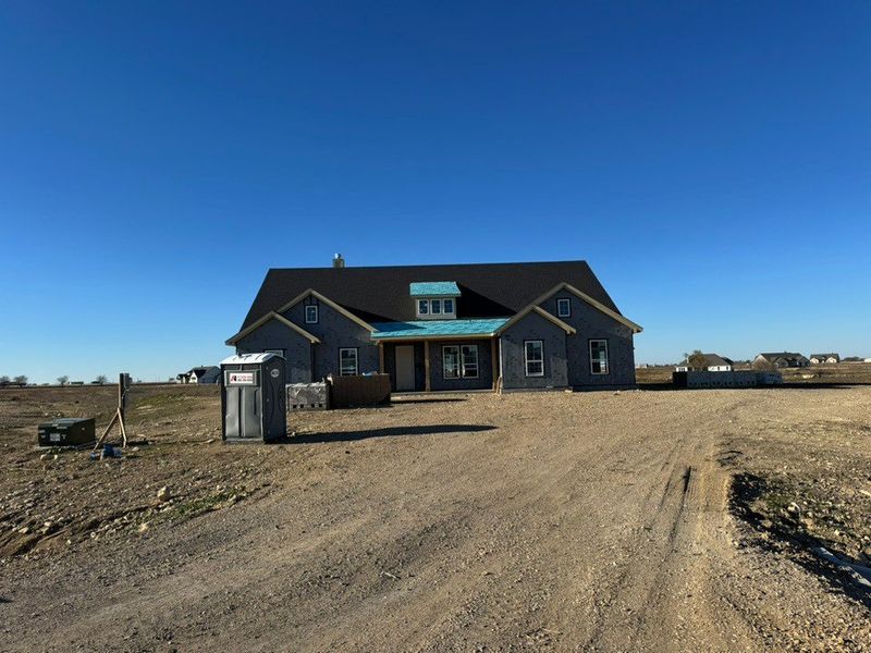 In-progress construction of a new home in Rocky Top, Krum, TX (Image 3).