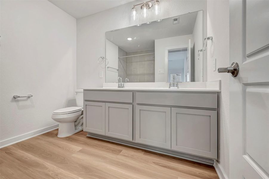 Furnished interior view inside a new home in Lone Star Landing, Montgomery (Image 10).