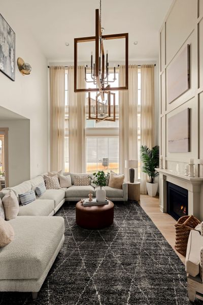 Representative furnished interior of a home built from the Magnolia by Keystone Custom Homes in Lakestone Cove, Belmont (Image 9).