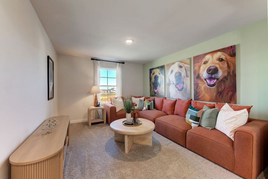 Furnished interior view inside a new home in Veranda Signature, San Antonio (Image 12).