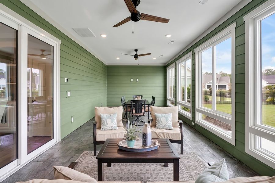 Furnished interior view inside a new home in Brunswick Forest, Leland (Image 21).