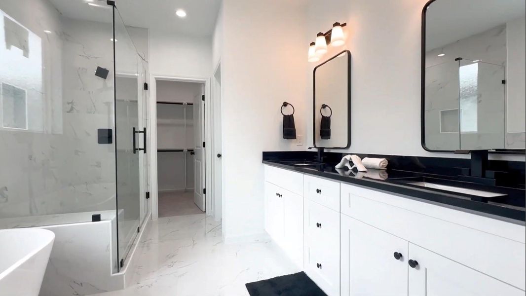 Furnished interior view inside a new home in , Houston (Image 9).