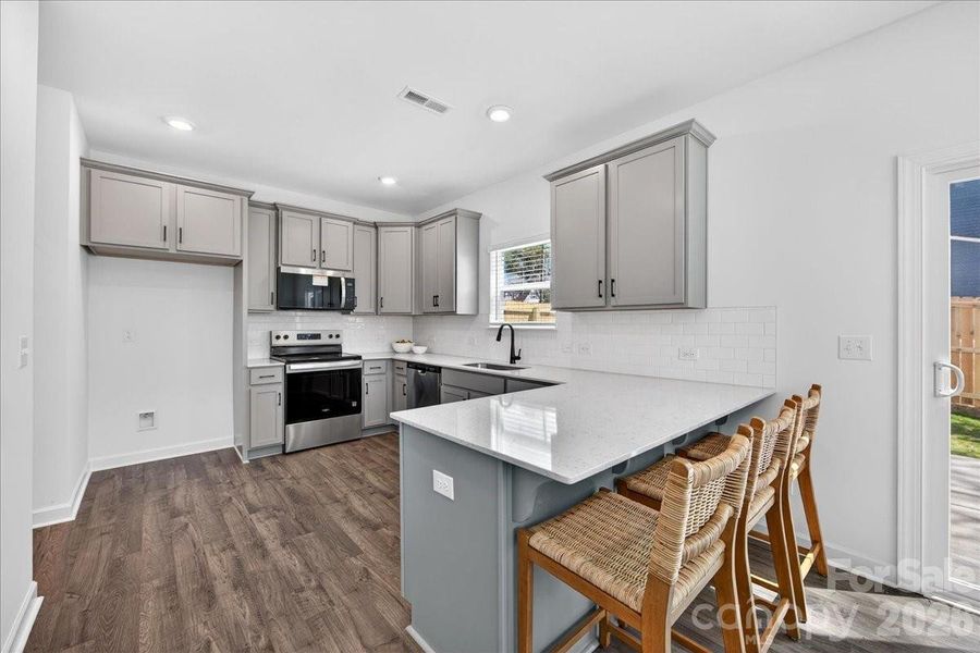 Furnished interior view inside a new home in , Charlotte (Image 17). Furnished interior view inside a new home in , Charlotte (Image 17).