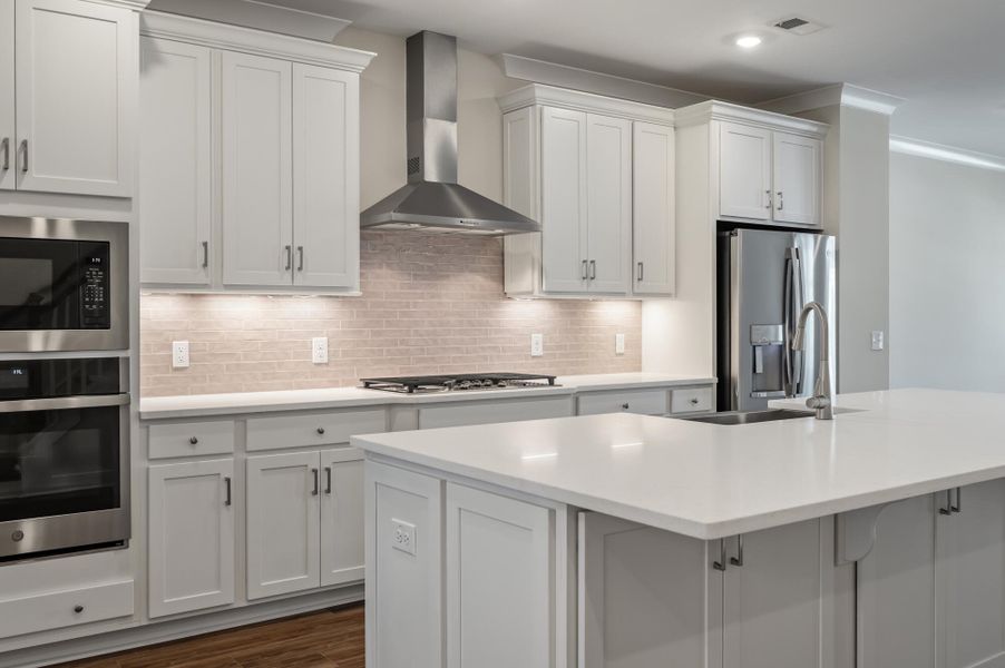 Furnished interior view inside a new home in The Bluffs at Pinefield Townhomes, Charleston (Image 7).